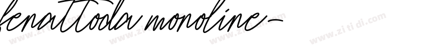 fenattoda monoline字体转换